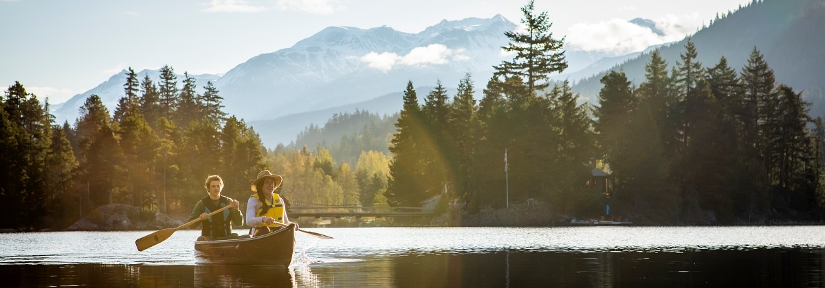 Canoeing on Alta Lake