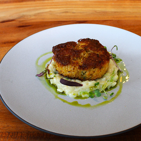 Grill & Vine Whistler Pride Dungeness Crab Cake