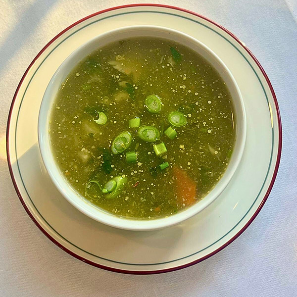 Tandoori Grill Pride Vegetable Spinach Soup